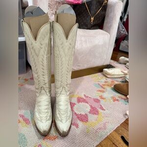 Lucchese priscilla glitz cream Western Cowboy Boots